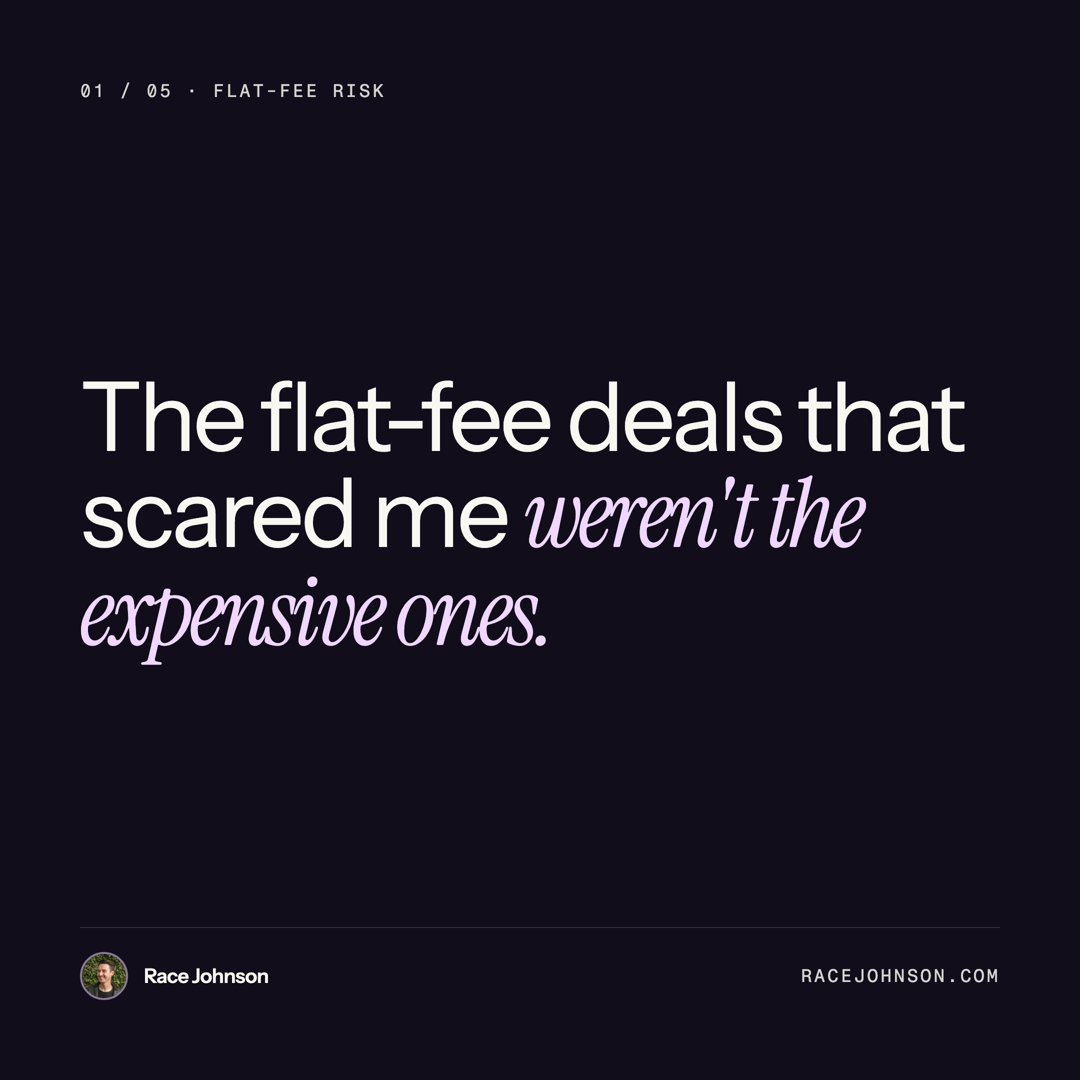 Always pair flat fees with a view guarantee carousel slide 1